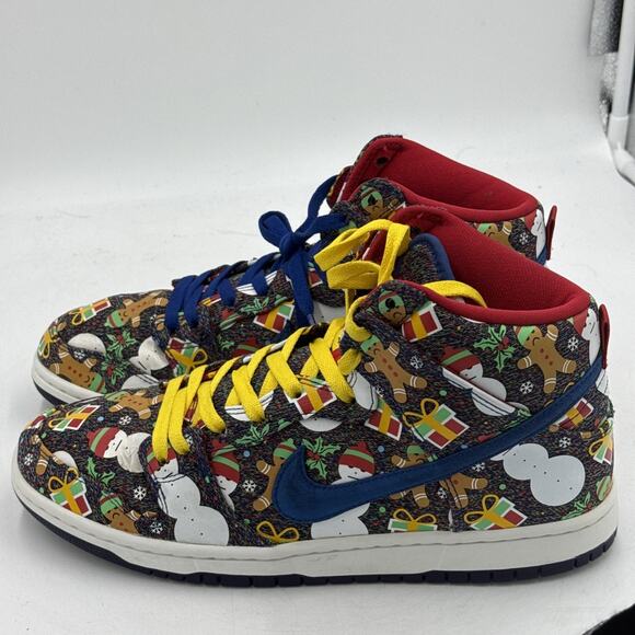Size 10 - Concepts x Nike SB Dunk Pro 2017 High Ugly Christmas Sweater main image 9